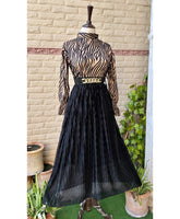 Velvet Dori Chic Shirt & Plated Skirt Ensemble
