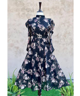Floral Charm Chiffon Frock