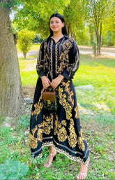 Amber Drift A-Line Elegance