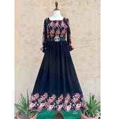 Border Print Smoked Style Maxi - stylebyrk