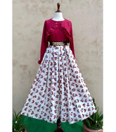 Heart Print Skirt with Frill Style Shirt - stylebyrk