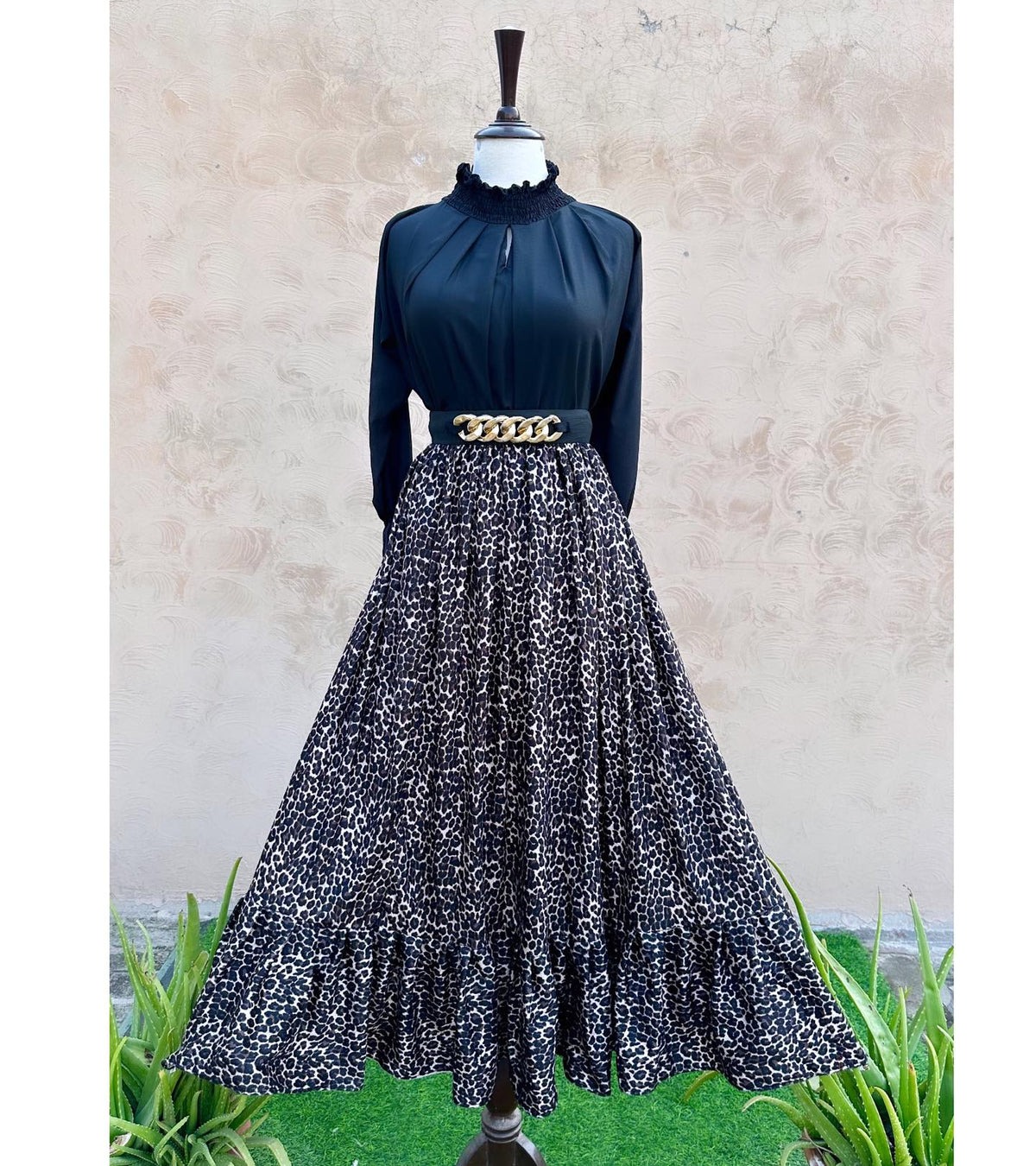 Velvet Leopard Chic Set