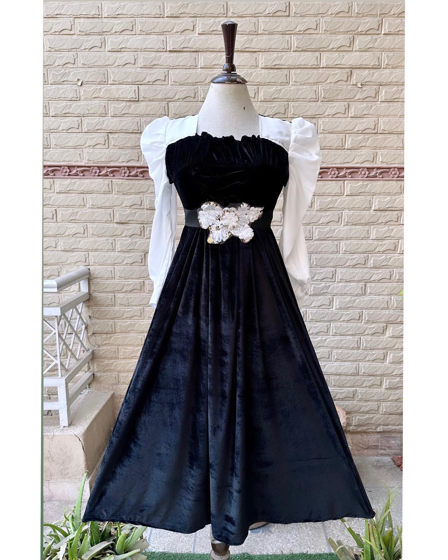 Winter Velvet Elegance Frock