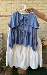 "Stunning two‑tone dress