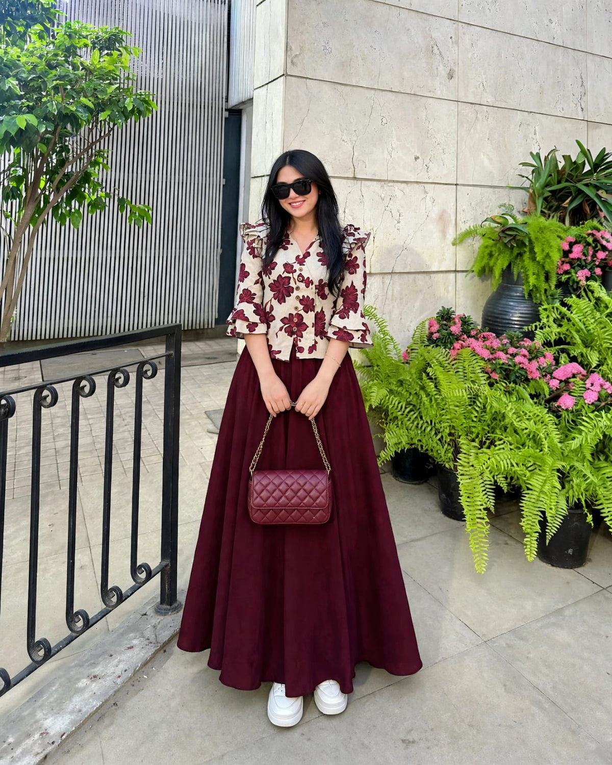 Twirl in Maroon ✨