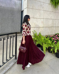 Twirl in Maroon ✨