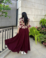 Twirl in Maroon ✨