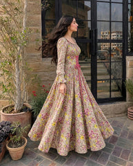 Beautiful flower print frock