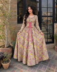 Beautiful flower print frock