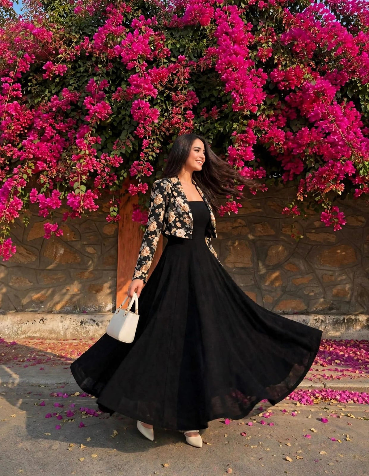 Black magic with a touch of bloom 🌸✨
